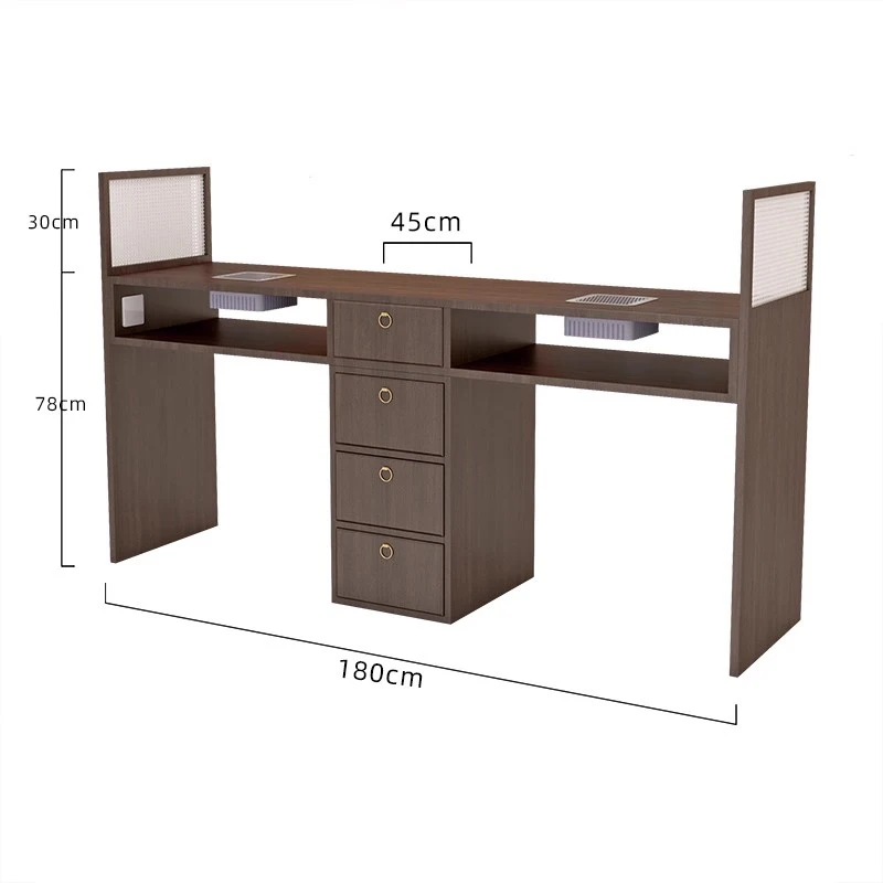 Professional Nail Table Drawers Display Beauty Manicurist Tables Equipment Luxury Mesa De Manicure Salon Home Furnishings
