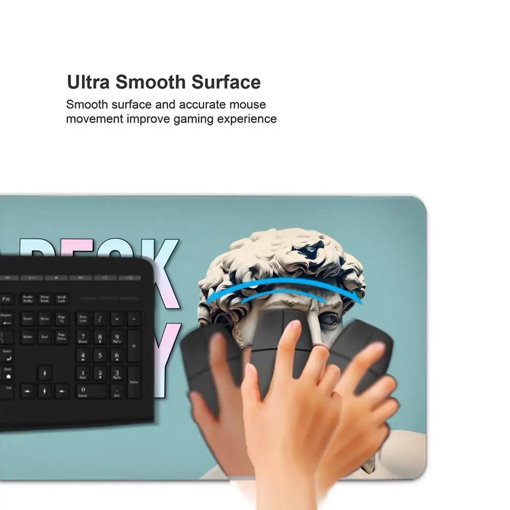 HYBXAXC Life is Soup I am fork Parody Playmat MTG TCG inches Rubber Stitch Mouse Pad Office Work Game