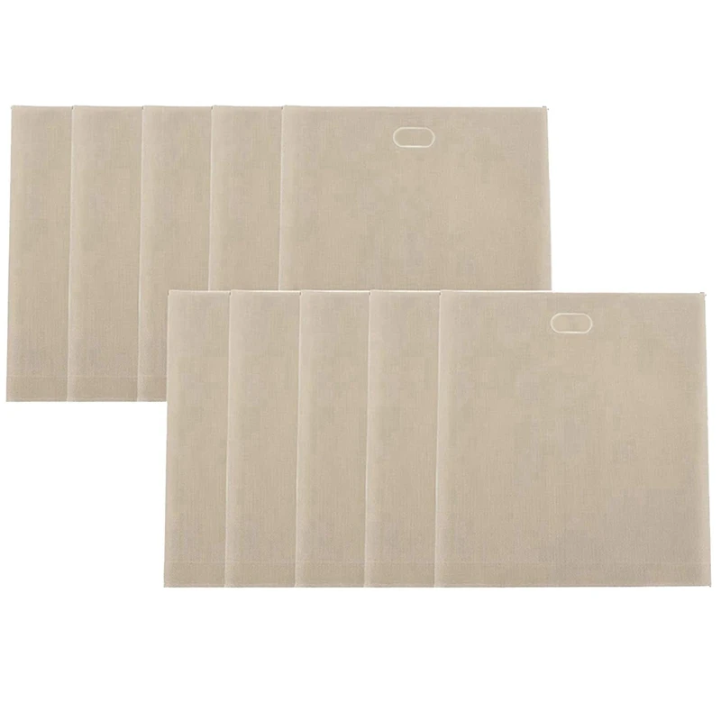 Sacs réutilisables antiadhésifs pour grille-pain, réutilisables, degré de chaleur, faciles à nettoyer, 40 pièces