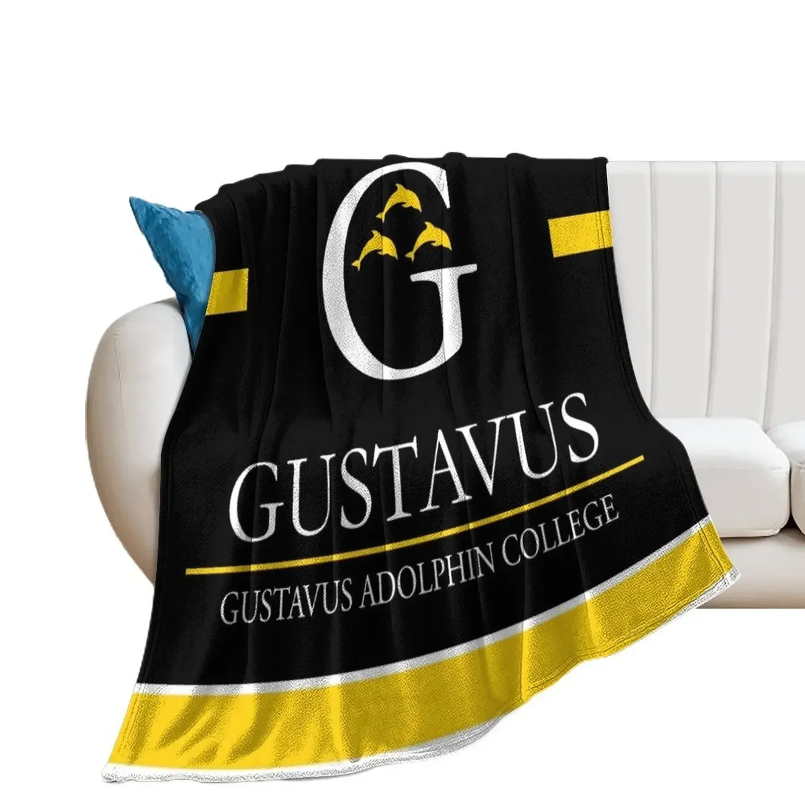 

Gustavus Adolphin College Throw Blanket Blankets For Sofas Thermal bed plaid Blankets For Bed Blankets