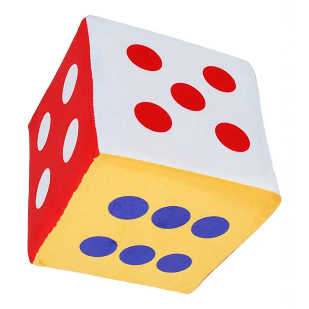 Educational Plush Giant Foam Dice Toy Puzzle Block Learning Supplies for Infant Classroom Activity view 2