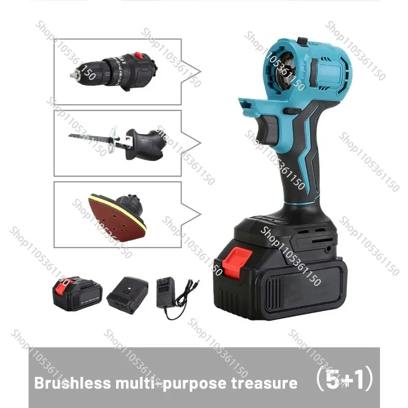 Cordless All-in-One Multi-function Power Tool Set Household Repair DIY 20 Head Options for Makita Batteries Plastic Hard Case view 4
