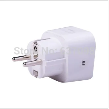 BULL GN-901G european type converter socket Power AC Adapter Plug for UE Europe Germany Standard Russia Spain conversion plug