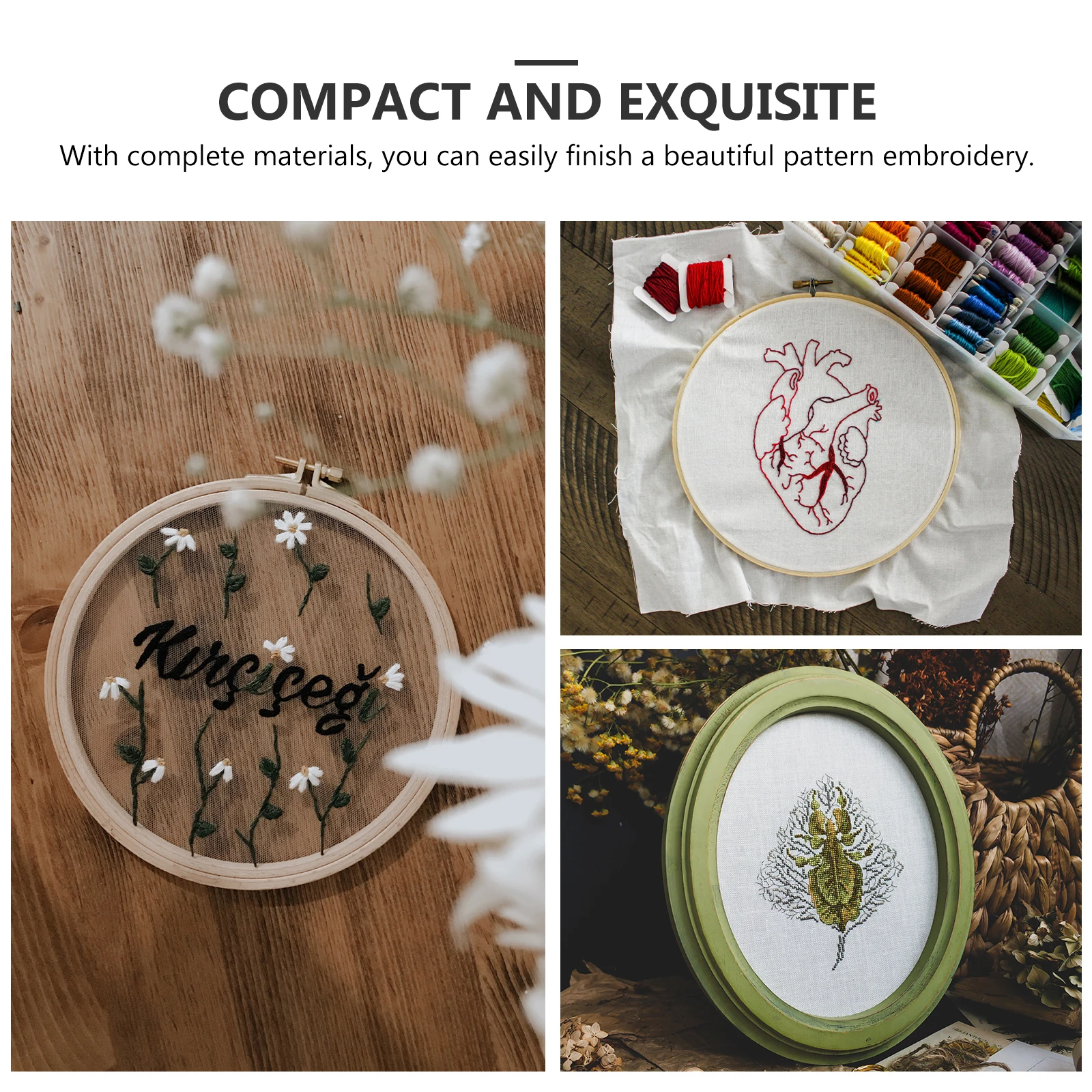 

16pcs Embroidery Thread Kit Bright Color Cotton Line Soft DIY Knitting Craft Supplies Long Term Use