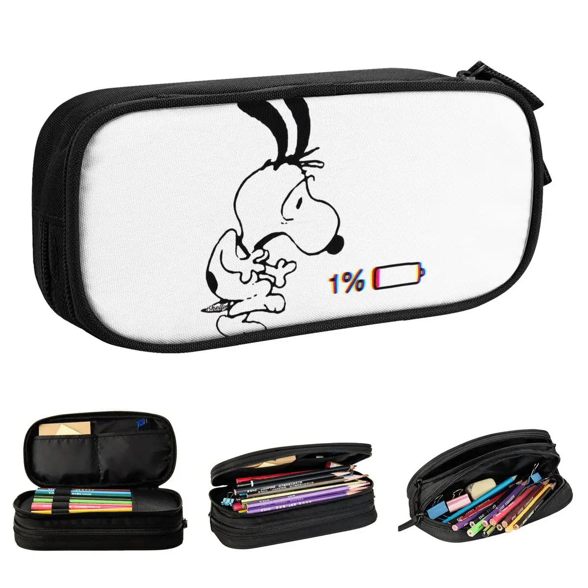 

Peanuts Snoopy 1% Quantity Of Electric Pencil Cases Pen Bags Kids Big Capacity Students School Gift Pencil Box
