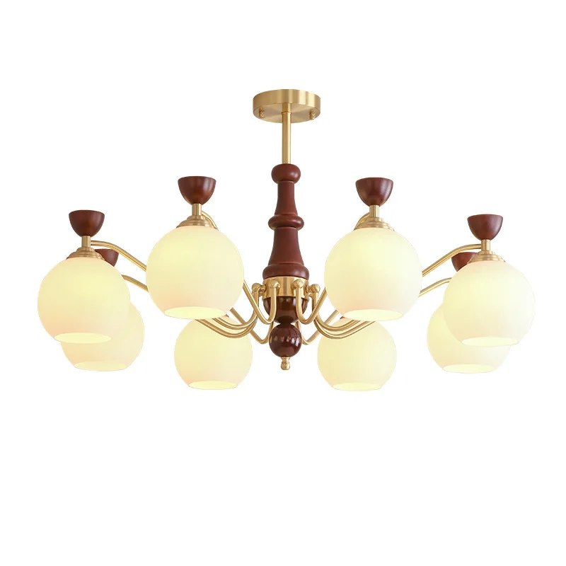 

Medieval French retro chandelier living room bedroom new Chinese simple study