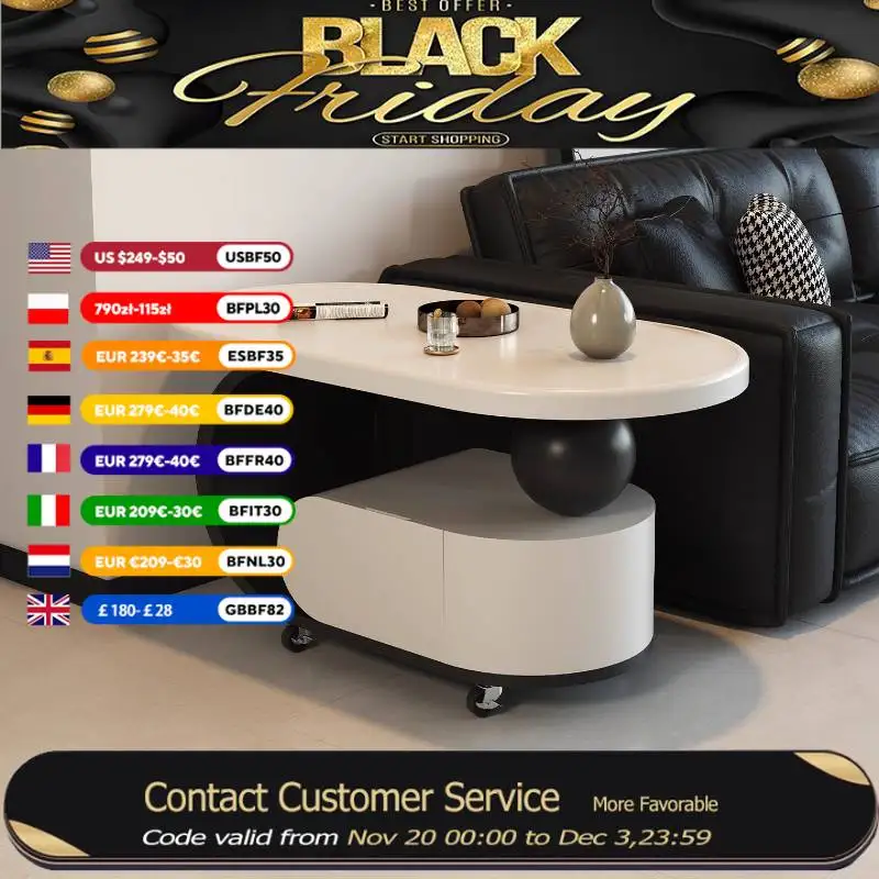 

Beige Luxury Coffee Tables Design Multifunction Space Saving Coffee Tables Living Room Decor Tavolino Salotto Furniture Home