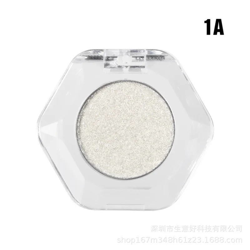 Tavolozza di ombretti camaleonte ottico con diamante scintillante Texture metallica lucida
