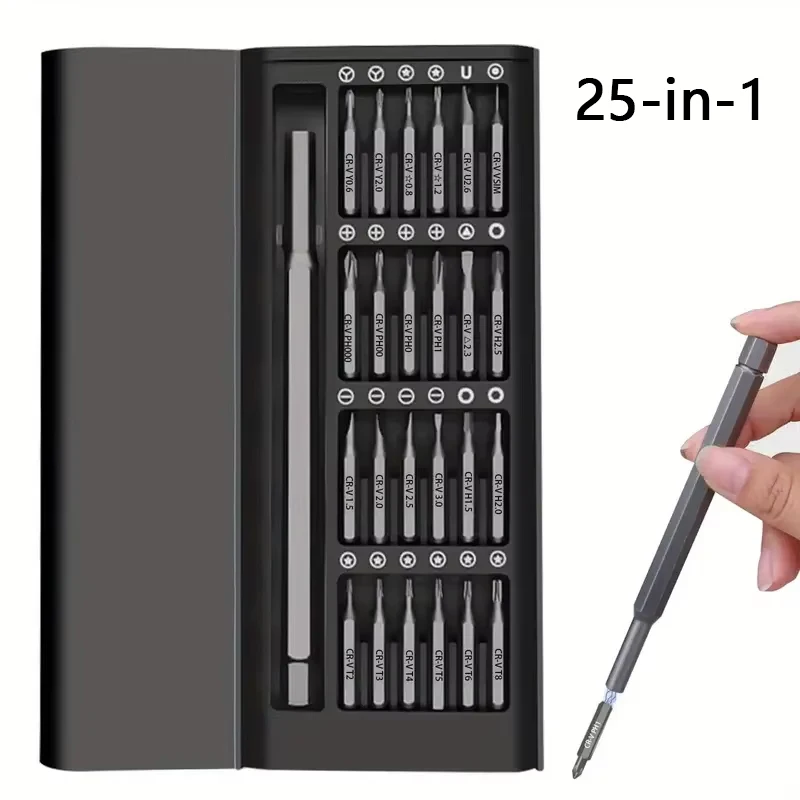 25 in 1 Precision Screwdriver Set Mobile Phone Clock Computer Multifunction Maintenance Disassembly Tool Screwdriver Combination