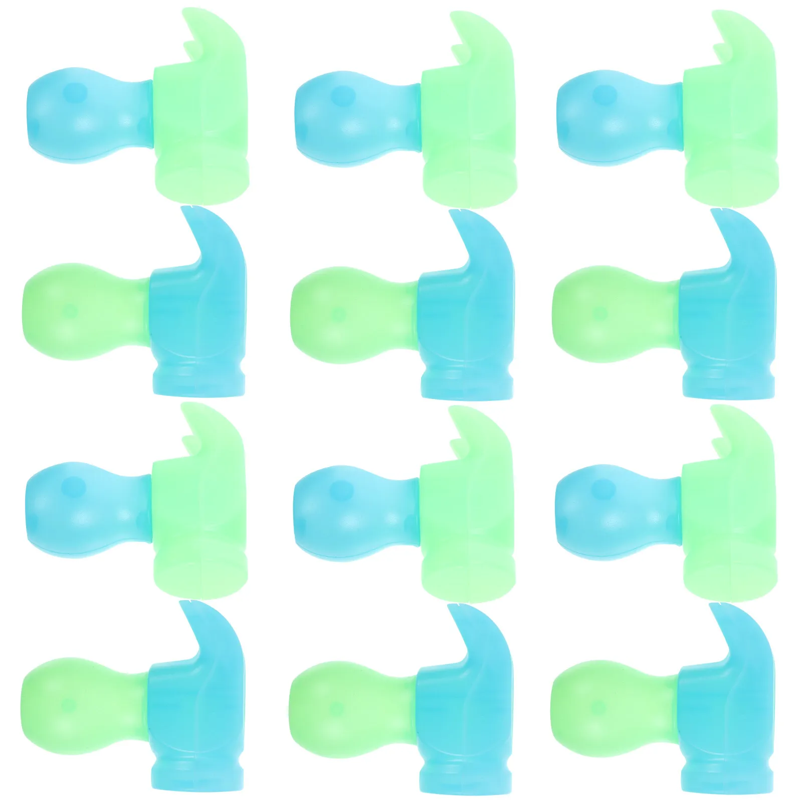 

20Pcs Gravity Luminous Radish Hammer Stick Decompression Fun Sensory Kids Pounding Mallet Game Night Light Gift