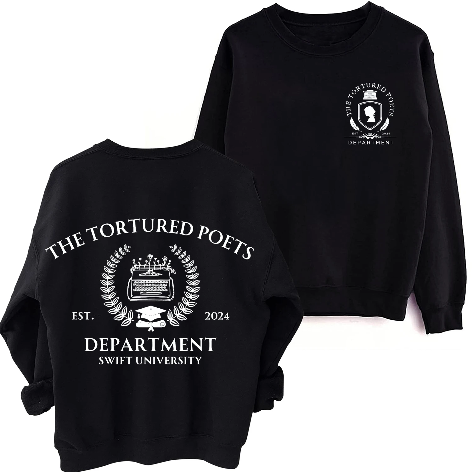 

2024 The Tortured Poets Department Sweatshirt Harajuku Round Neck Long Sleeve Spring and Autumn Men Clothing Hoodies Women