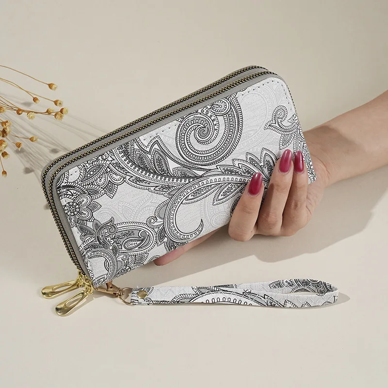 

Fashion Zipper Coin Purse Lady Wristlet Long Purse Handbags Women Clutch Bag Cards Holder PU Leather Money Bag Billfold Wallet