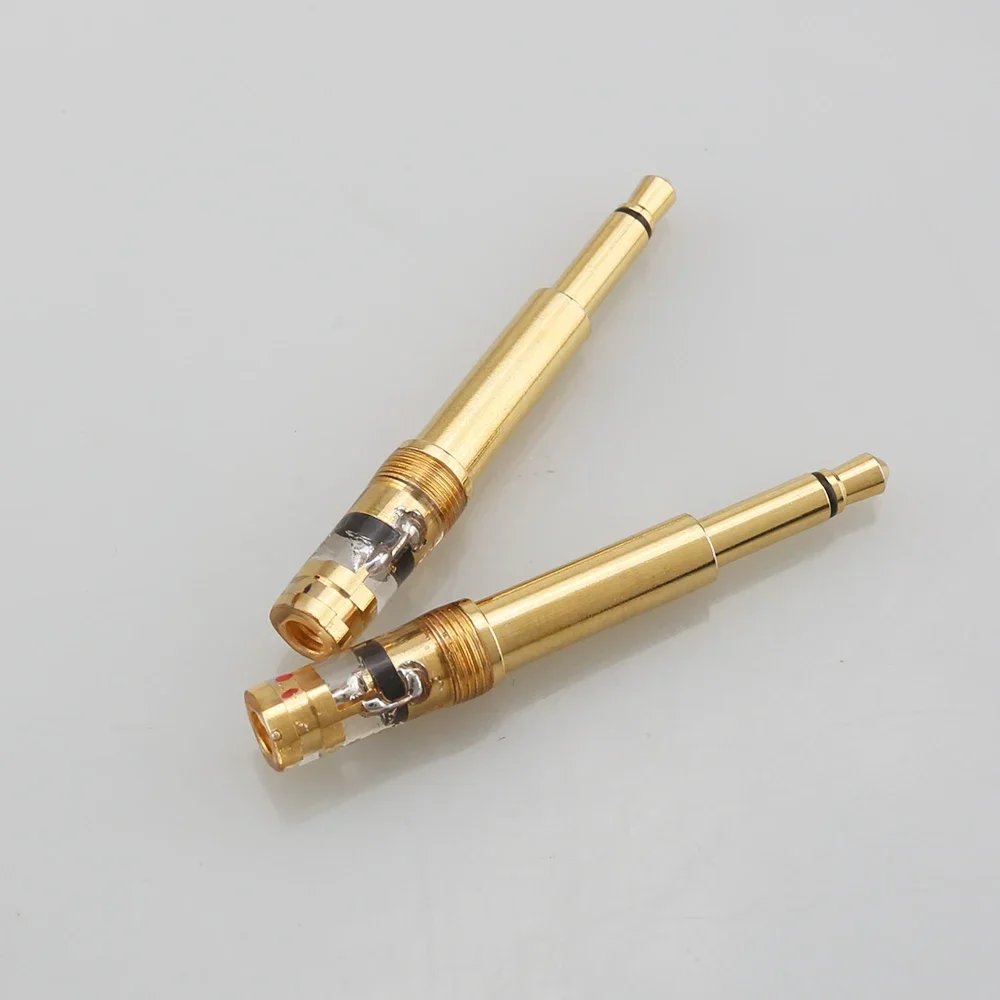 Gold Plated Headphone Plug MMCX Female to Meze 99 Classics NEO NOIR Male Converter Adapter