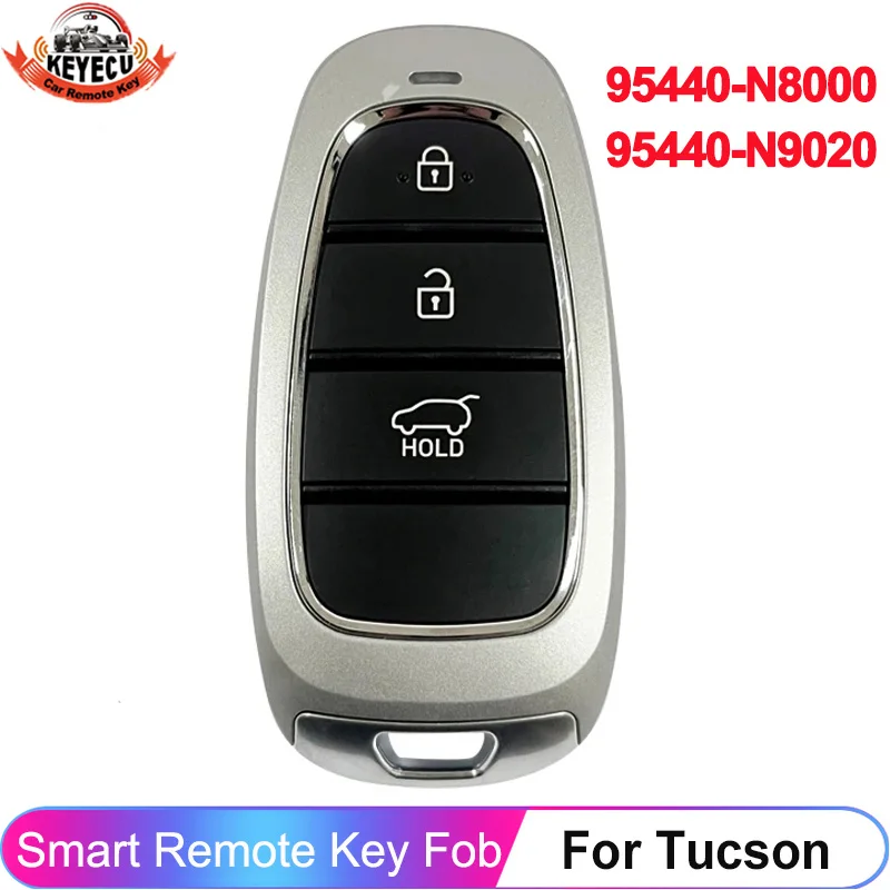 

KEYECU 95440-N8000 95440-N9020 For Hyundai Tucson 2021 2022 Smart Key Remote 433MHz ID47 Chip Keyless Go Fob FCC ID: FOB-4F25