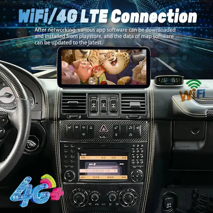 For Mercedes Benz G Class G500 G55 W461 W463 Multimedia Video Player Car Radio Android Screen FM AM Radio Rear View Camera Input