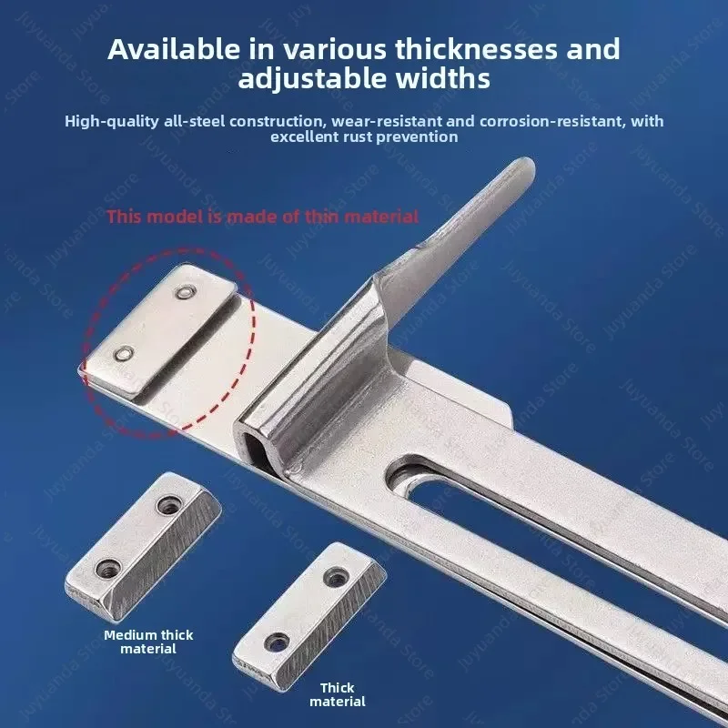 Adjustable Three-Needle Five-Thread Zigzag Foot for Lightweight Fabrics All-Steel Sewing Accessory with Fixed Edge Guide