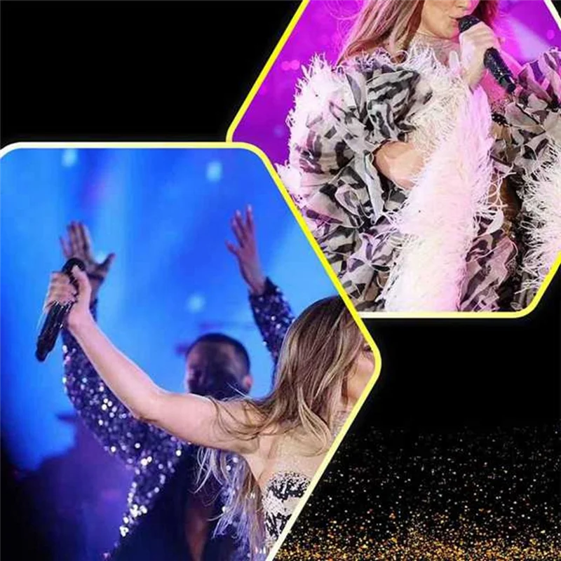 Excellent-2 PCS Mic Handle Cover Sparkly Bling Rhinestones Mic Handle Sleeve For Party&TV Show For Most Wireless Microphones