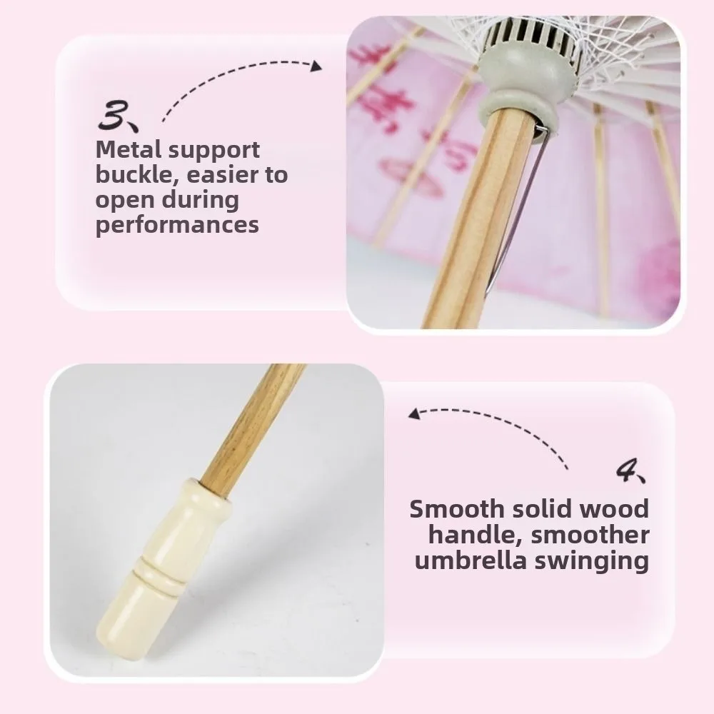 Chinese Antique Wedding Bride Oiled Paper Umbrella Dragon and Phoenix 56cm Costumes Photography Umbrella