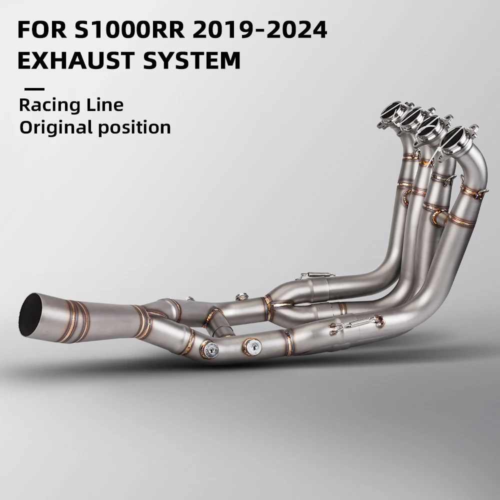 

For motorcycles FORBMW S1000RR Comprehensively modify high-performance stainless steel 60mm front exhaust pipe 2019-2014