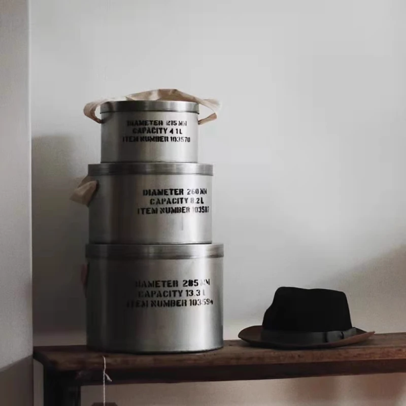 

Round storage box set with lid storage box decoration