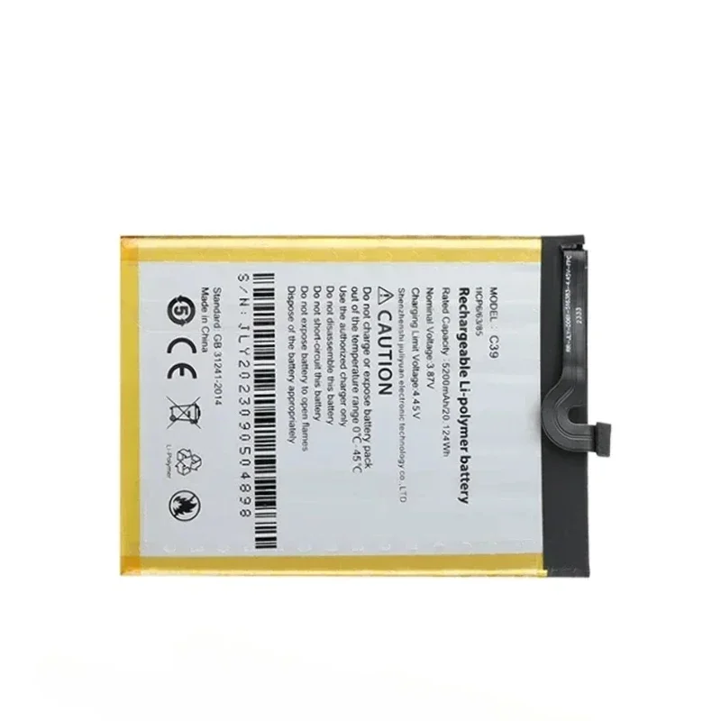 C39 3.87V 5200mAh High Capacity Mobile Phone Battery for Cubot X70 High Quality Replacement Batteries