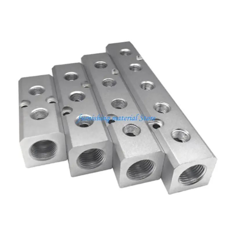 Y5GD Aluminum Pneumatics Manifolds Air Distributions Block for Easy Installation Maintenance for Lab Experimentations