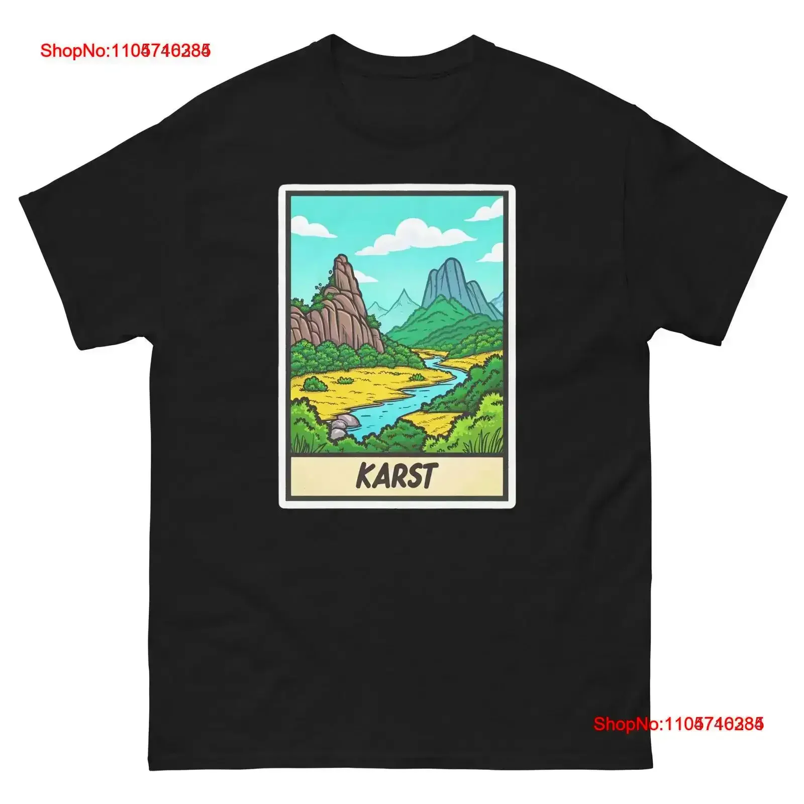 Karst Geographical Landscape Location Scenery T Shirt vintage Washed Comfortable homme Soft Stylish Slightly streetwear