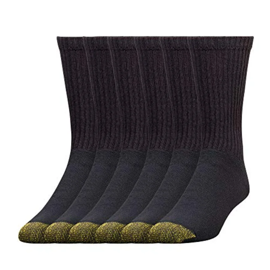

GOLDTOE Men's 656S Cotton Crew Athletic Socks Multipack