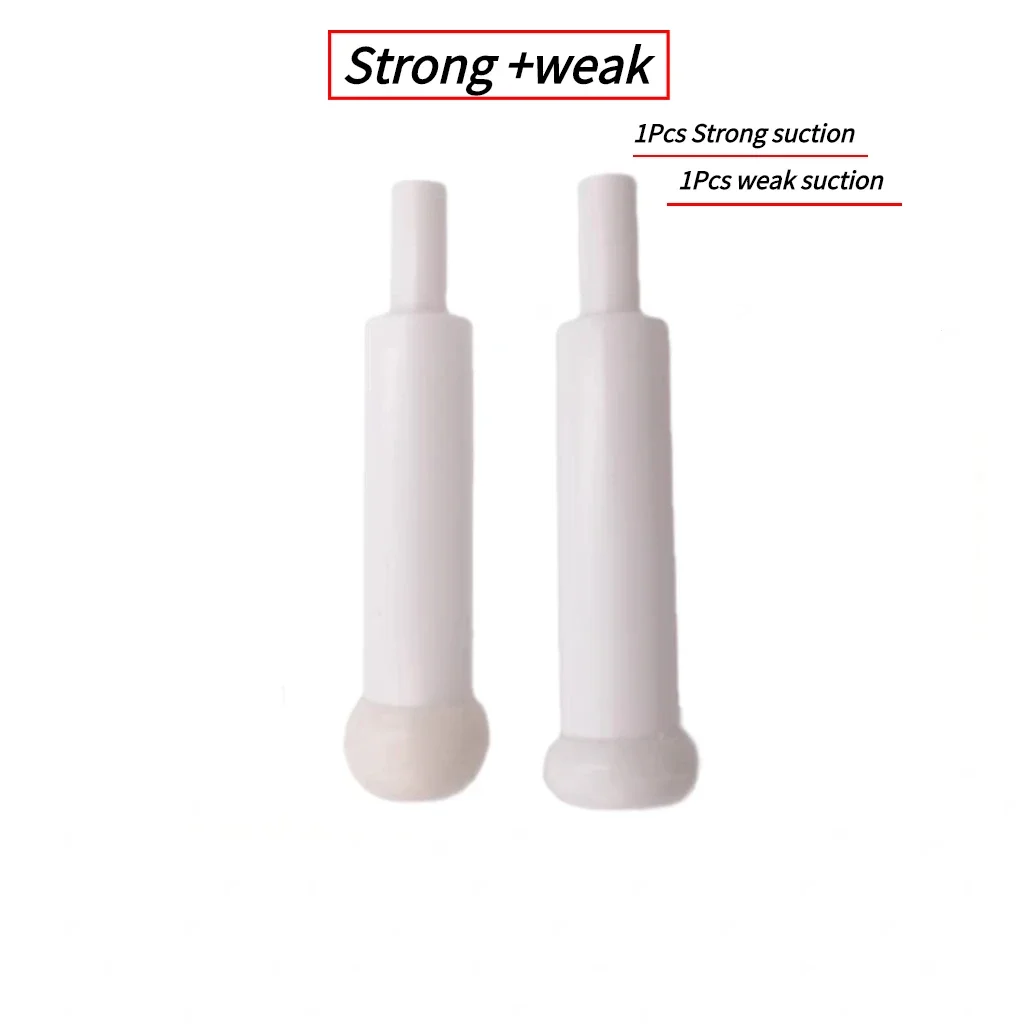 2Pcs Dental Saliva Ejector Strong and Weak Suction Handle Handpiece Valve Oral Saliva Handpiece Tip Adapter Dental Accessories