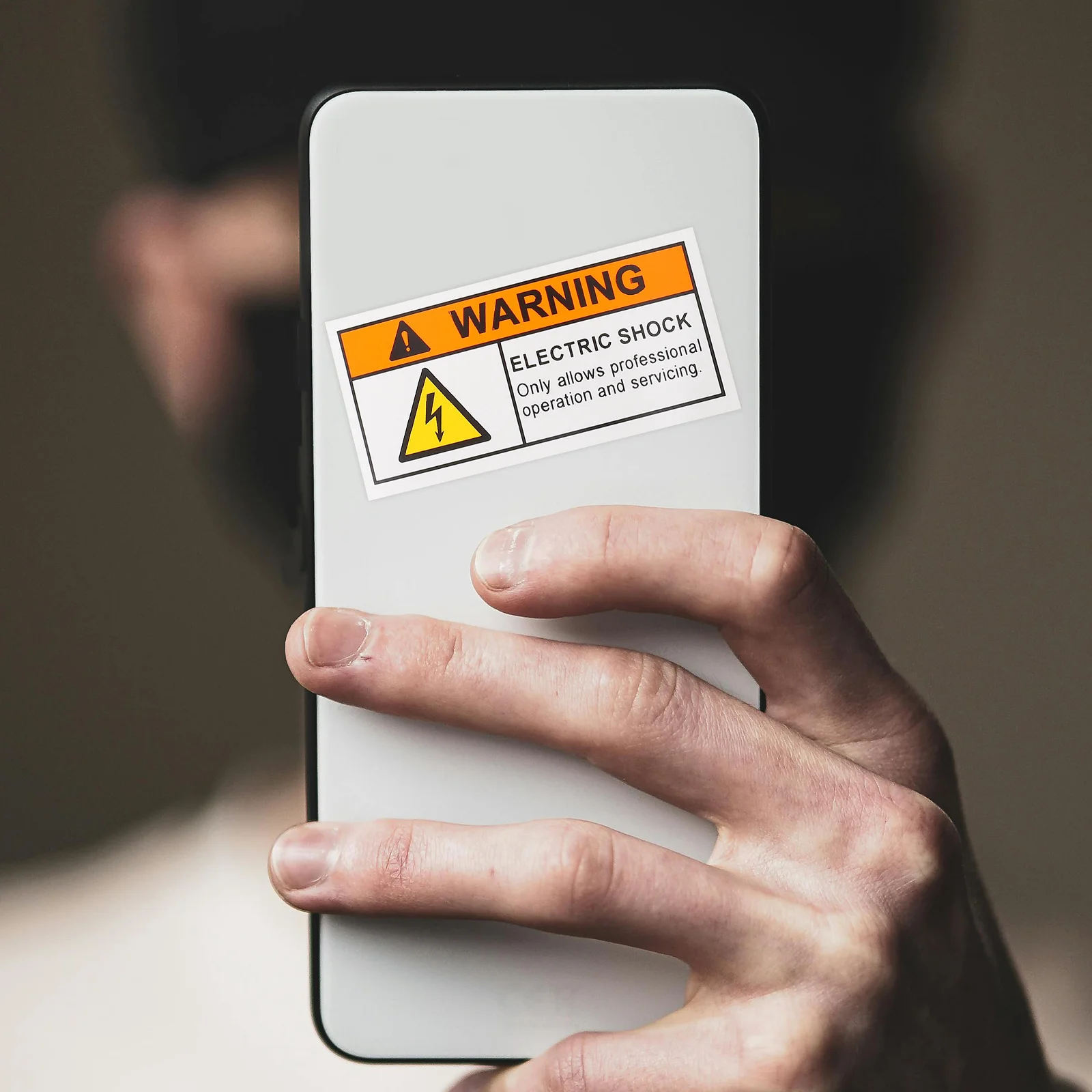 5pcs Electric Shocks Warning Sticker High Voltage Safety Sign For Electrical Equipment Maintenance Durable Industrial Home