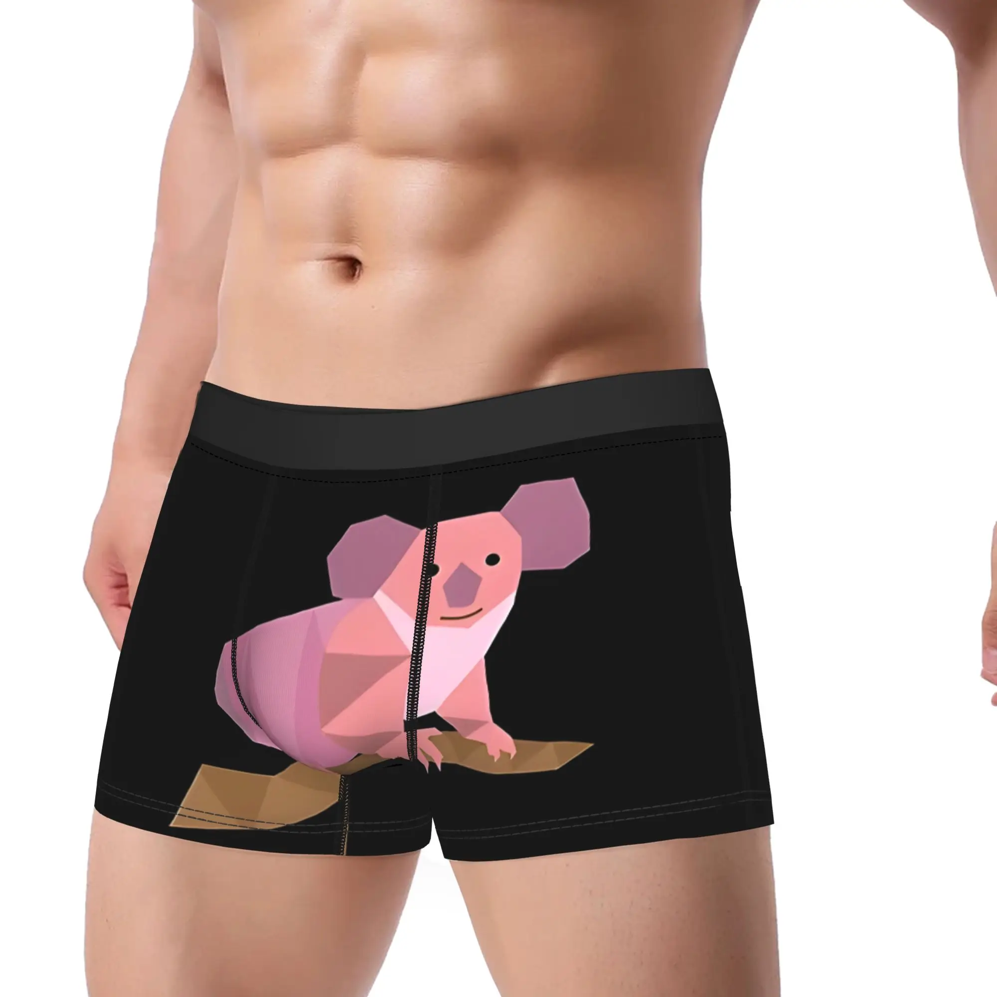 Koala Polygon Underpants Homme Panties Male Underwear animal Comfortable Shorts Boxer Briefs
