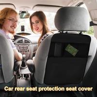 Car Back Seat Cover 2X Back Seat Protector With Storage Bag Child Safety Accessories Auto Rear Seat Organizer Backseat Kick