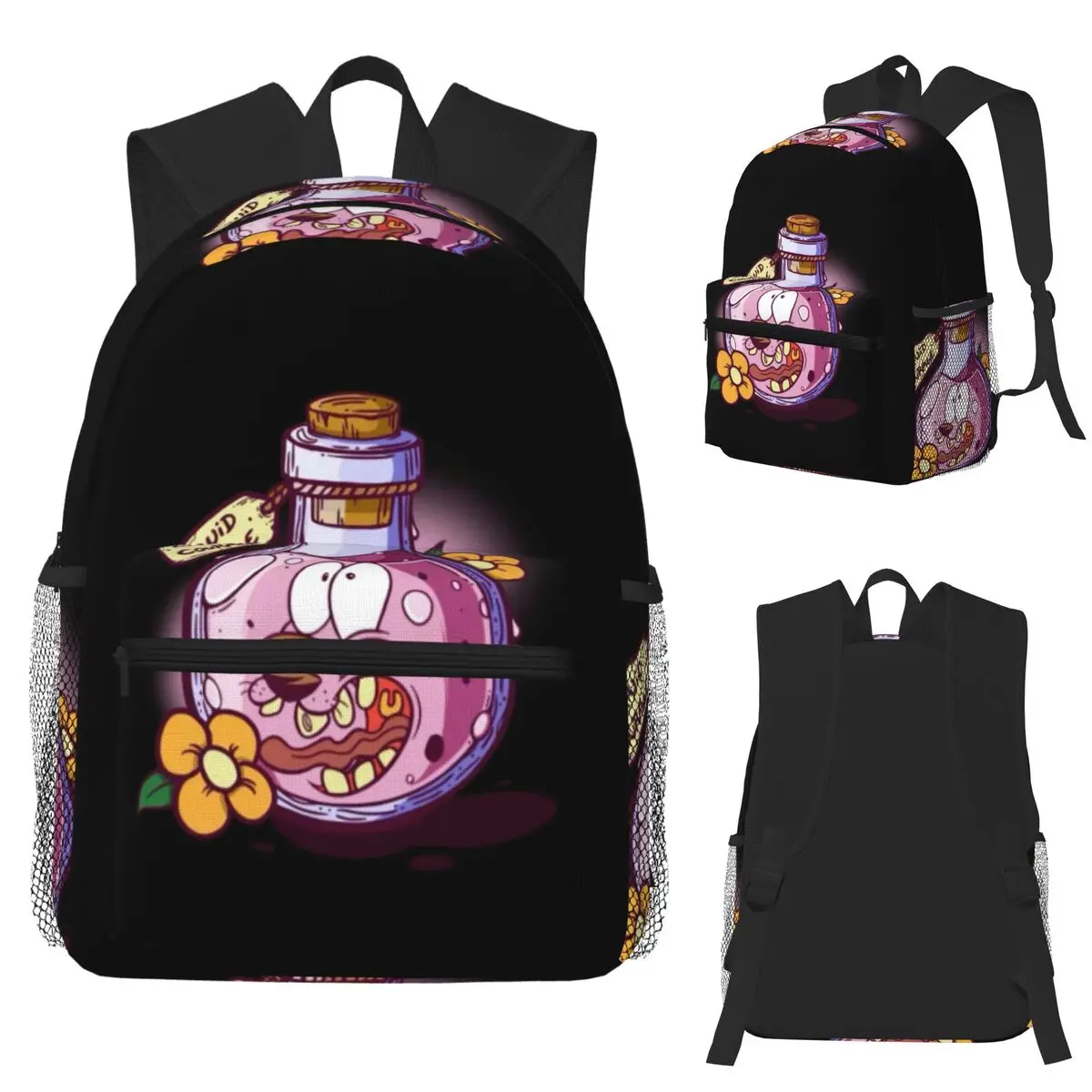 

Cowardly Dog C-Courage Cartoon Student Backpack School Bag Hiking Travel Daypack for Boys Girls Fashion Bookbag Shoulder Bags