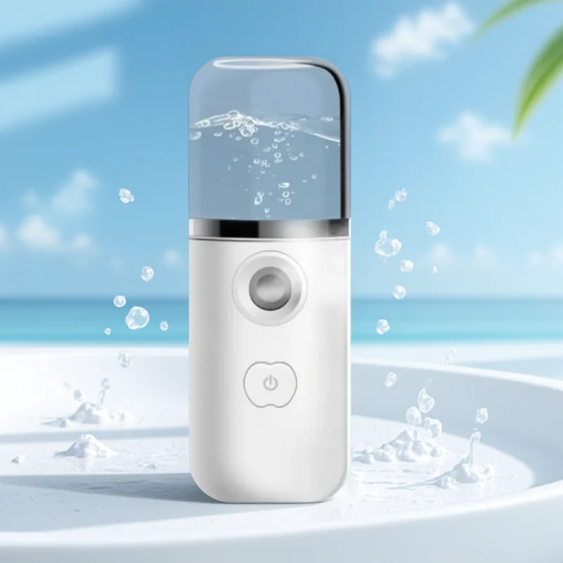 USB Rechargeable Nano Facial Mist Sprayer Humidifier Steamer Moisturizing Beauty Instruments Skin Care Tools 1PC