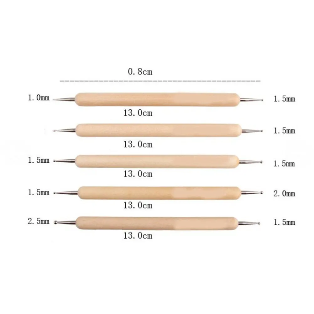 9Pcs Professional Ball Stylus Dotting Tools Set for Sculpting Modeling Polymer Clay Pottery Ceramics Rock Art Paper Flower
