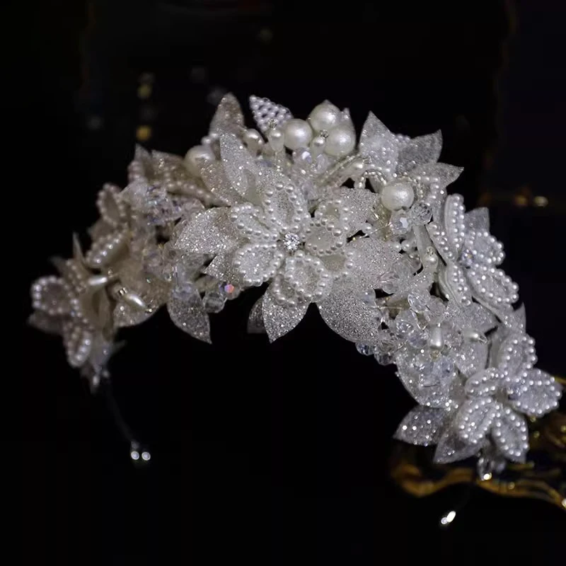 CC Women Tiara Crowns for Wedding Accessories Bridal Headbands Engagement Hair Ornaments With Earrings Luxury Diadems Hairbands