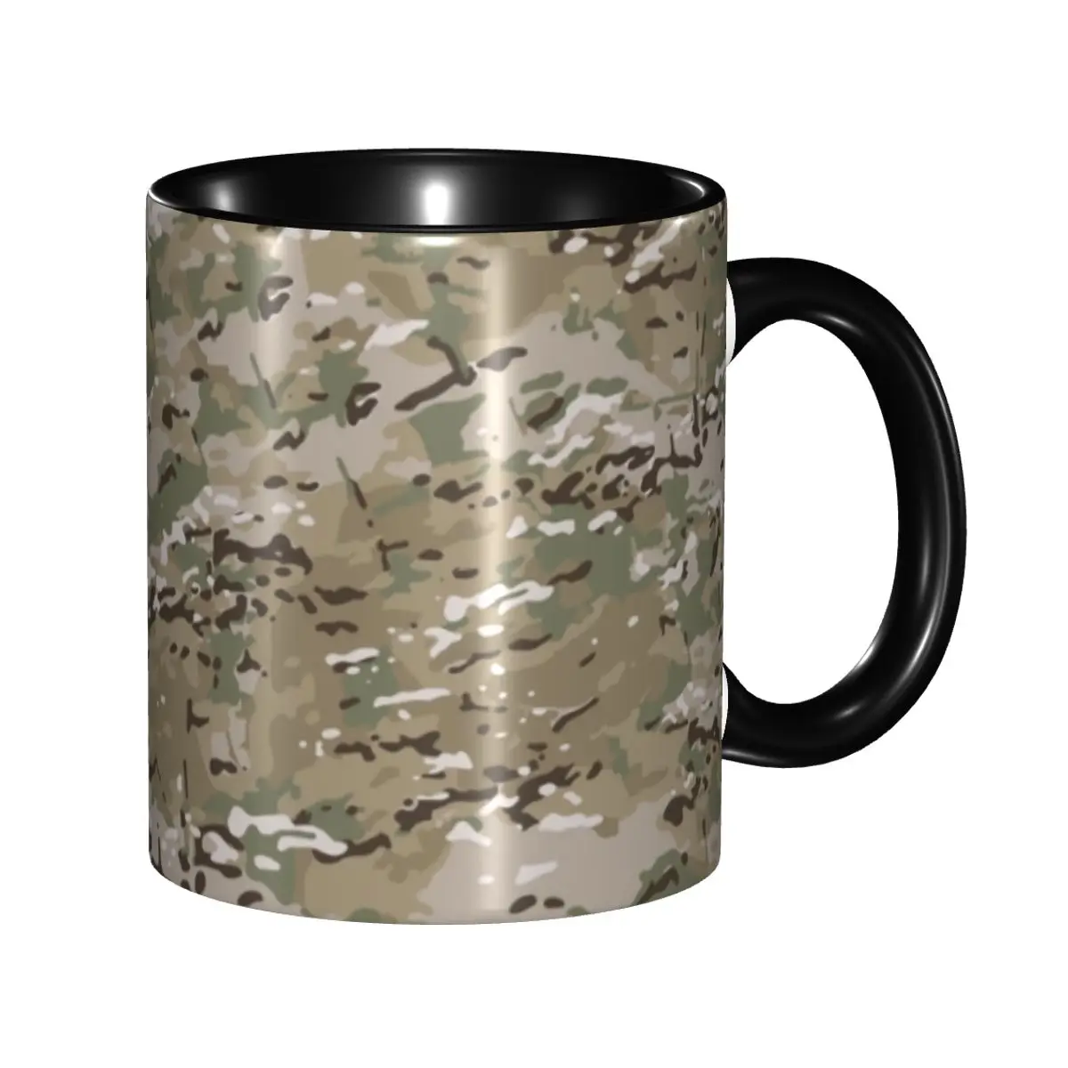 

Камуфляжная кофейная кружка с камуфляжным рисунком MultiCam, керамическая кружка по индивидуальному заказу, креативный подарок