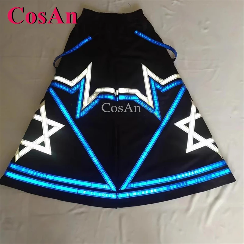 

CosAn Hexagram Ghost Dance Pants Melbourne Shuffle Phat Брюки-клеш Яркие брюки со светоотражающим эффектом для унисекс Новые