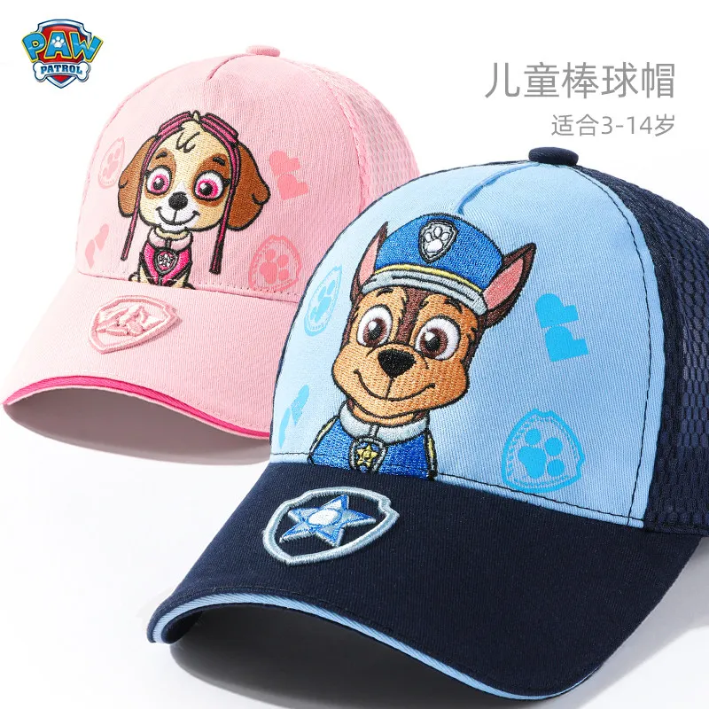 Genuine Paw Patrol Kids Baseball Cap Embroidery Children Girls Boys Sun Hat Spring Summer Outdoor Adjustable Visor Baby Cap