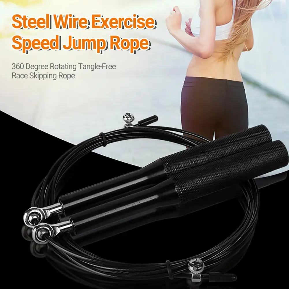 360 Degree Rotating Race Skipping Rope Adjustable Fitness Skipping Rope Steel Wire Exercise Speed Jump Rope For Children 줄넘기 경기