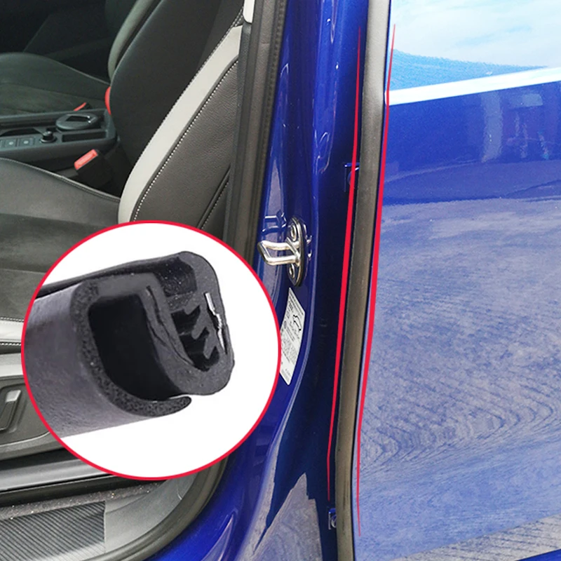 Car Door Seal Strips Sticker B Pillar Type Car Rubber Sealing Strip For Honda Cr-V Pilot Porsche Cayenne Cajun For Jeep Car Suv