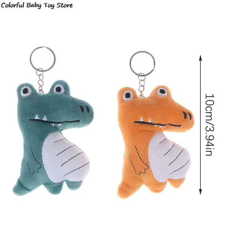 10Cm Leuke Krokodil Knuffel Cartoon Gevulde Pop Sleutelhanger Hanger Tas Decor Kid Gift Grab Machine Pop Kleine Gift