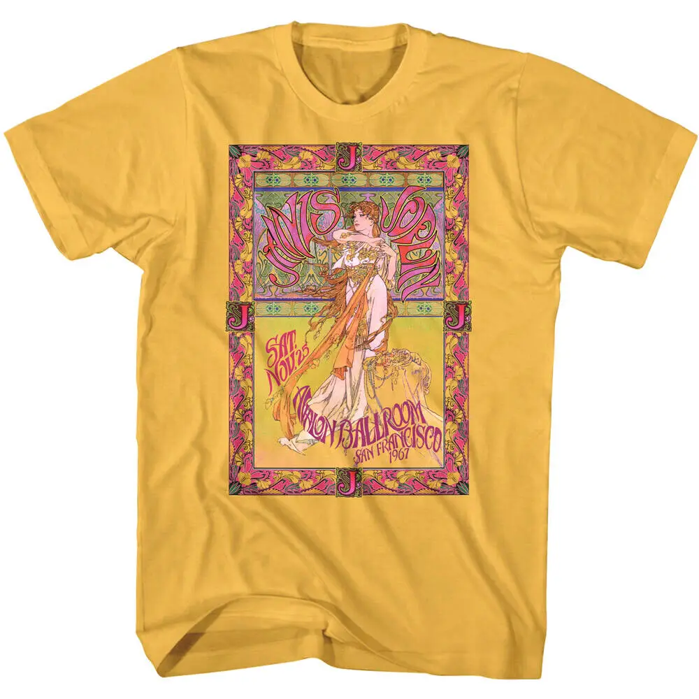 Janis Joplin Men'S T Shirt Live In Avalon Ballroom San Francisco Concert Merch