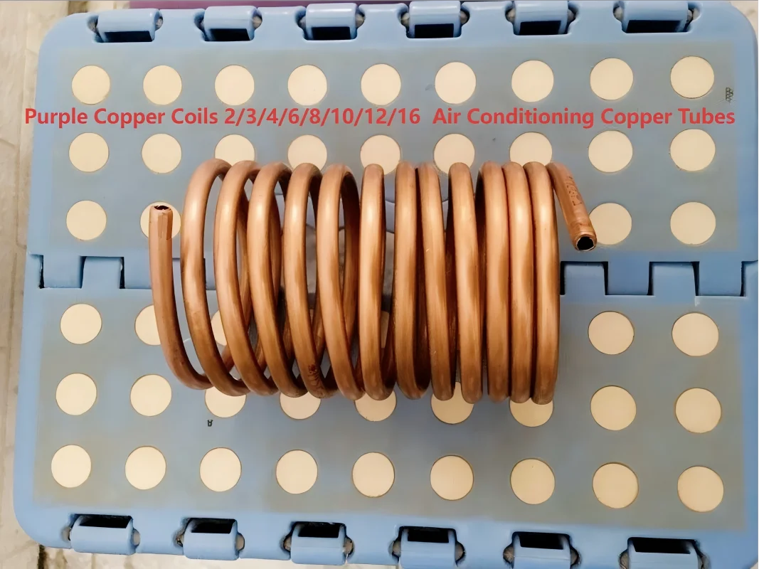 Soft Copper Coil Tube 2/3/4/6/8/10/12/16mm Air Conditioner Refrigeration Pure Copper Pipe Air Conditioning Soft Copper Tubing