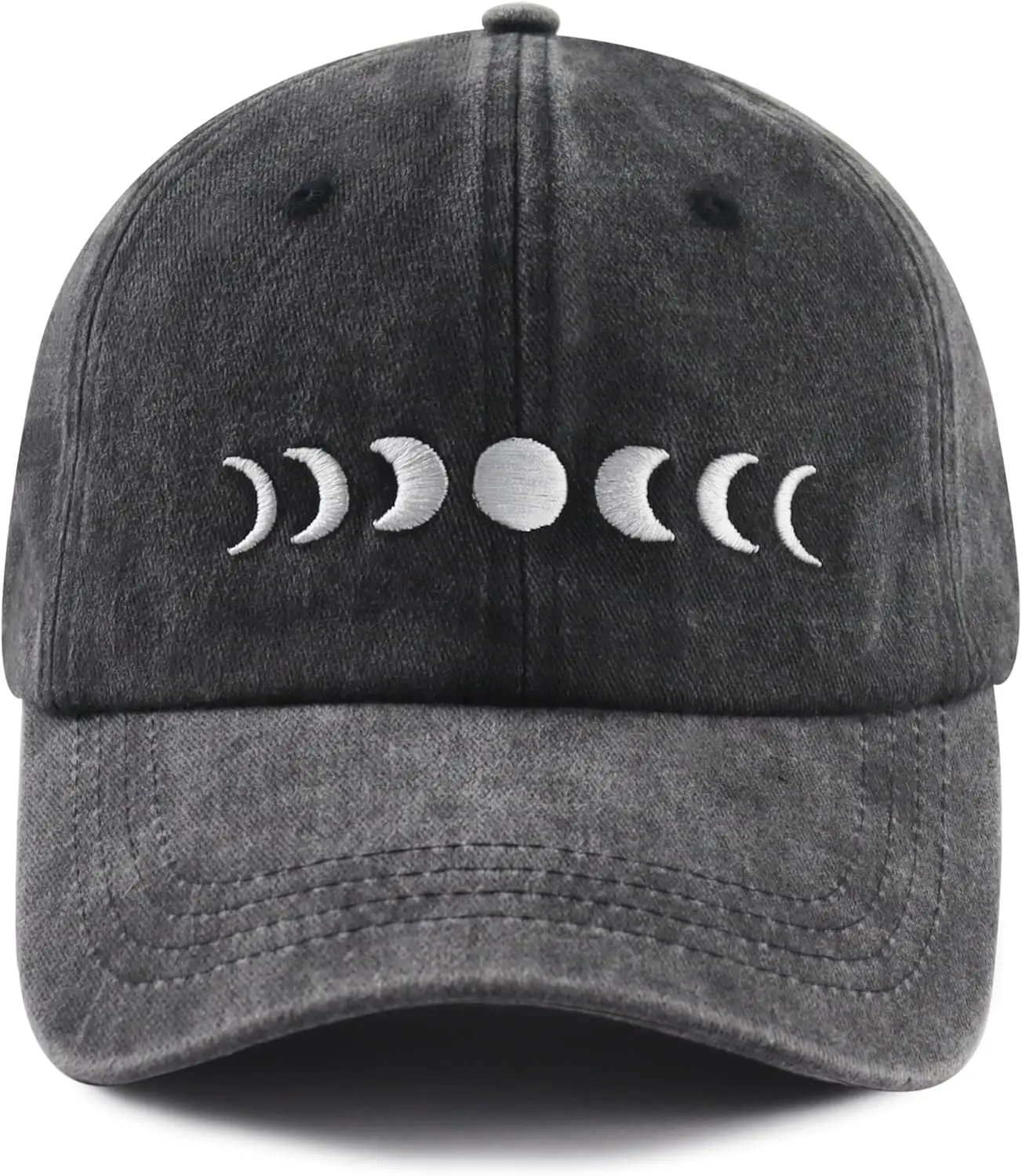 

Moon Hats for Women Men, Adjustable Cotton Embroidered Moon Accessories Baseball Cap