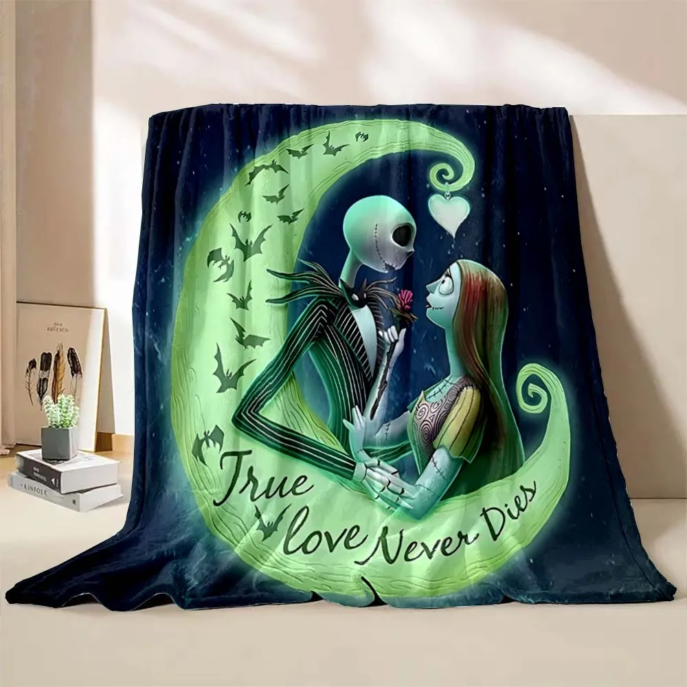 Disney The Nightmare Before Christmas Pattern Blanket Adult Children Warm Blankets Home Travel Soft and Comfortable Blanket Gift