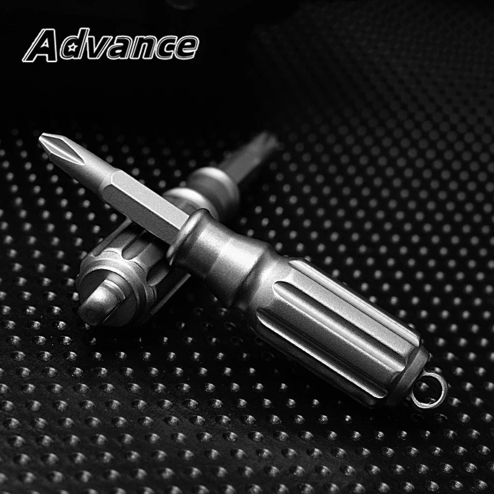 Small Screwdriver Titanium Alloy EDC Tool Keychain Outdoor Screwdrivers