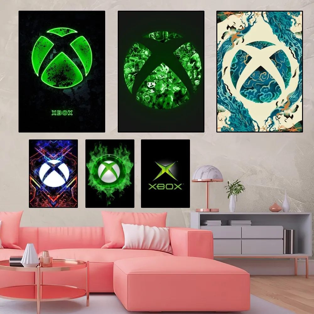 X-Xbox Game Poster Home Room Decor Livingroom Bedroom Aesthetic Art Wall Painting Stickers