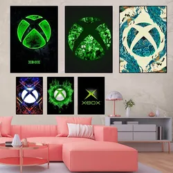 X-Xbox Game Poster Home Room Decor Livingroom Bedroom Aesthetic Art Wall Painting Stickers