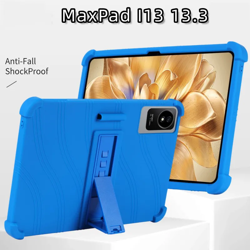 Protective Case For MaxPad I13 13.3 inch Friendly Soft Silicone Adjustable Stand Tablet Cover